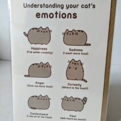 cat emotions card