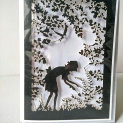garden silhouette card