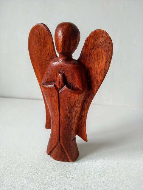 small carved angel