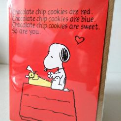 snoopy roses are red card
